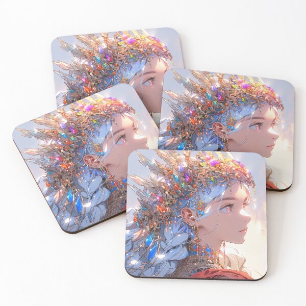 Item preview, Ethereal Gemstone Crown Anime Girl designed and sold by bubblegoth.