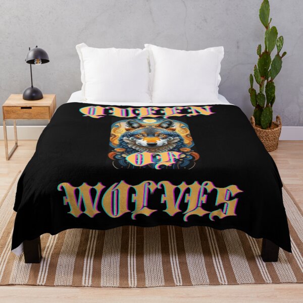 Item preview, Queen of wolves cute beautiful wolf in van gogh style funny artistic gifts designed and sold by thankful-loco.