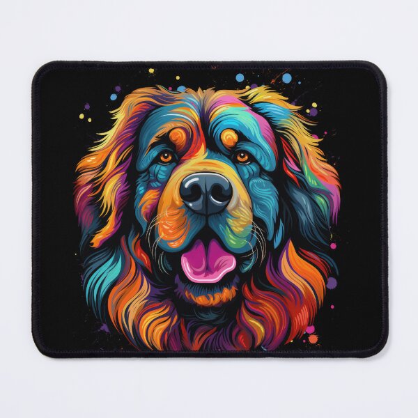 Item preview, colorful Do Khyi Tibetan Mastiff Great Dane dog designed and sold by WallyPink.