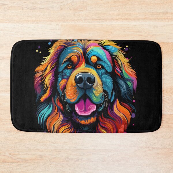 Item preview, colorful Do Khyi Tibetan Mastiff Great Dane dog designed and sold by WallyPink.