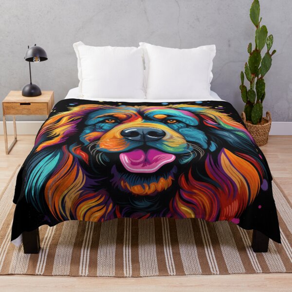 Item preview, colorful Do Khyi Tibetan Mastiff Great Dane dog designed and sold by WallyPink.