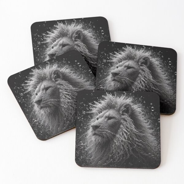 Item preview, Abstract wet white lion designed and sold by Pablo Silvera.