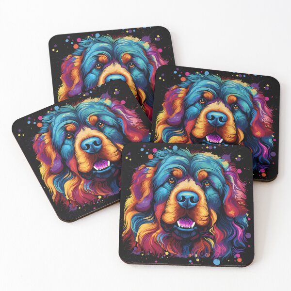 Item preview, colorful Do Khyi Tibetan Mastiff Great Dane dog designed and sold by WallyPink.