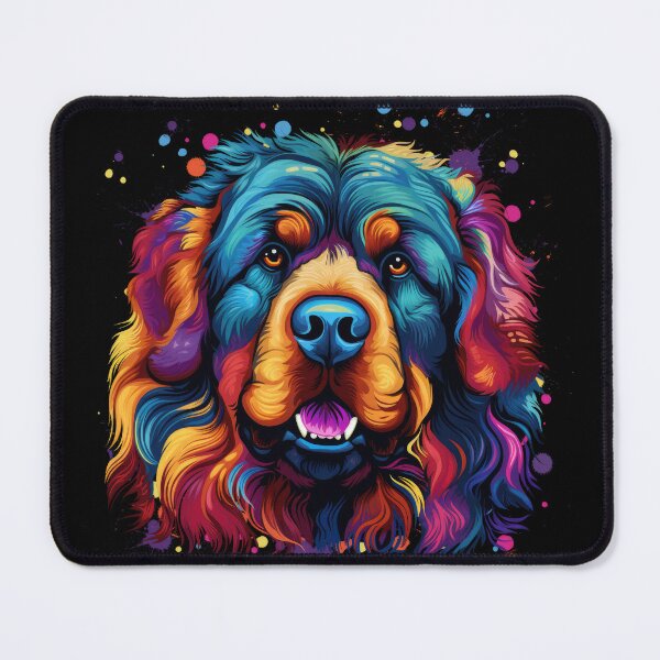 Item preview, colorful Do Khyi Tibetan Mastiff Great Dane dog designed and sold by WallyPink.