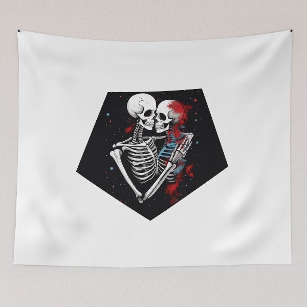 Item preview, "Beyond Bones Galaxy Girl's Skeleton Embrace" designed and sold by vzrnmichsudops.