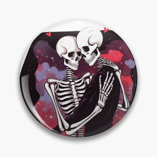 Item preview, "Cosmic Affection: Skeleton and Galaxy Bond" designed and sold by vzrnmichsudops.