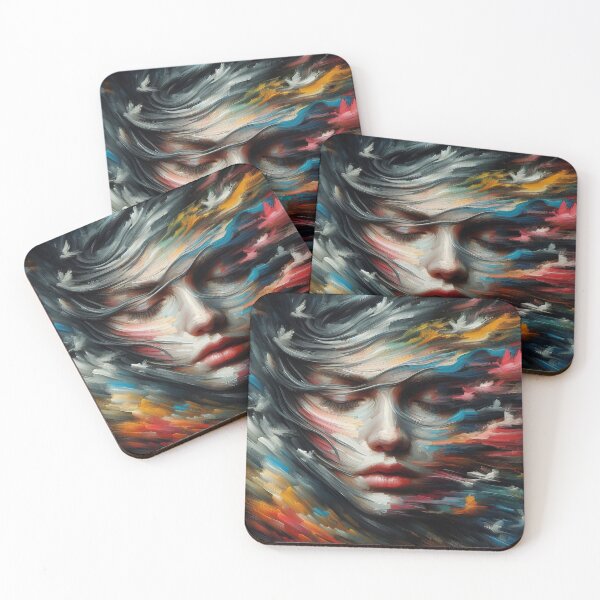 Item preview, Abstract painting of a girl designed and sold by Pablo Silvera.