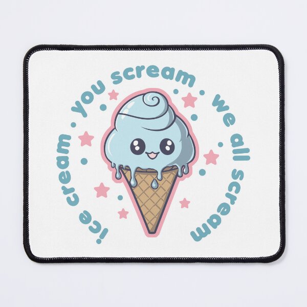 Item preview, Cute Kawaii Funny I Scream You Scream designed and sold by wingstar.