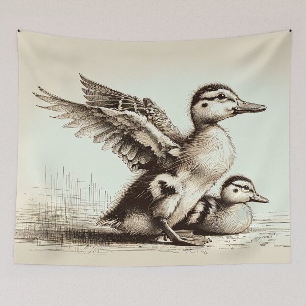 Item preview, Wings of Solace, Duckling Embrace designed and sold by PictorialWhimsy.