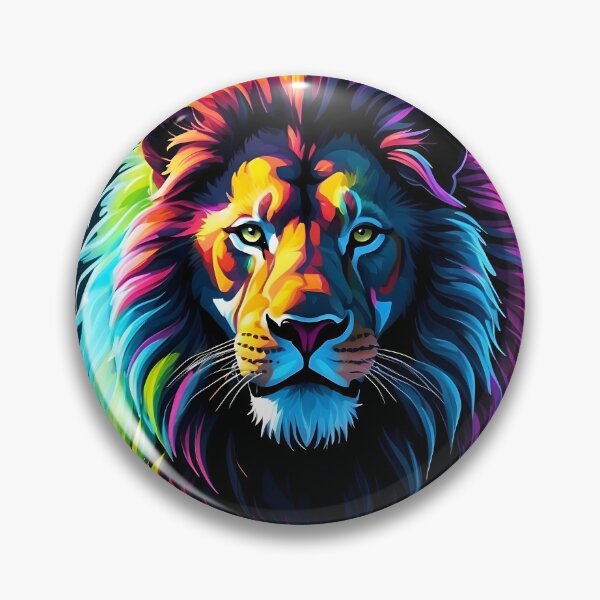 Item preview, Neon Lion designed and sold by TheCatsCorner.