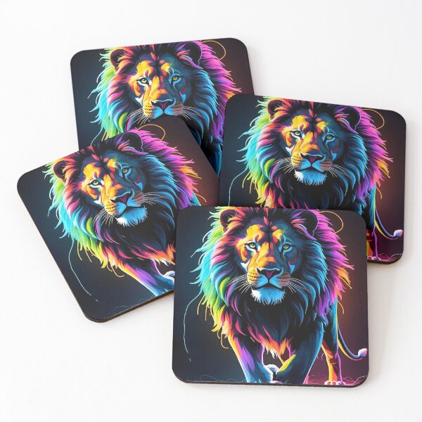 Item preview, Neon Lion designed and sold by TheCatsCorner.