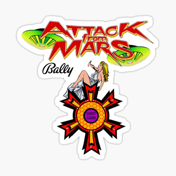 Item preview, Attack from Mars Pinball designed and sold by Lefanstouf.