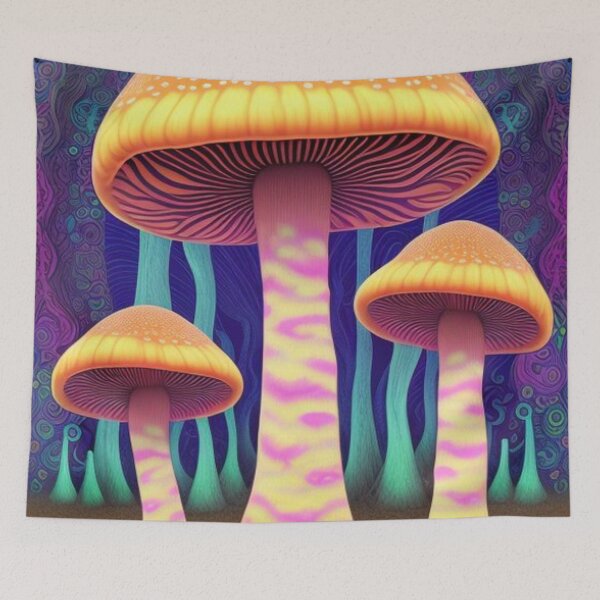 Artikelvorschau, Vintage psychedelische Feldpilze entworfen und verkauft von TheDarkWardrobe.