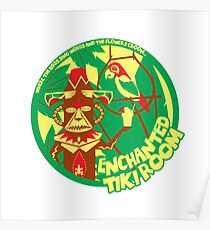 The Enchanted Tiki Room (green, red, yellow) Poster