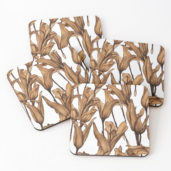 Item preview, Dried Lily Flower - beautiful funny fun cute  art print design pattern  designed and sold by HoneyBlizz.