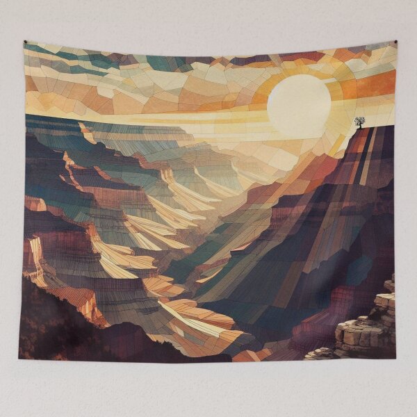 Item preview, Grand Canyon at Sunrise - Geometric Rocks and Cliffs designed and sold by HausKatz.
