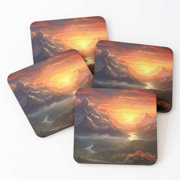 Item preview, Fantasy Landscape - Sunset Valley designed and sold by Fantasy Masterpiece.