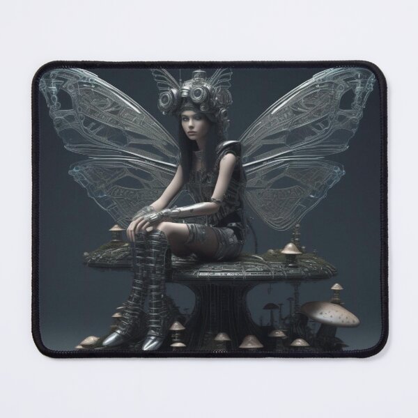 Item preview, techno fairy on toadstool designed and sold by Zelda50.