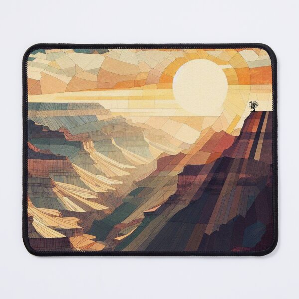 Item preview, Grand Canyon at Sunrise - Geometric Rocks and Cliffs designed and sold by HausKatz.