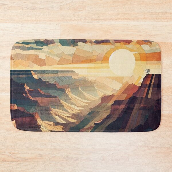 Item preview, Grand Canyon at Sunrise - Geometric Rocks and Cliffs designed and sold by HausKatz.