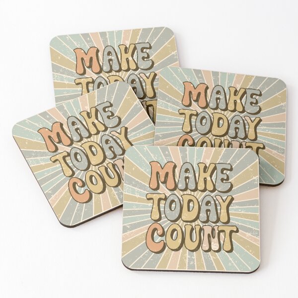 Item preview, Make Today Count Retro designed and sold by SweetClicks123.
