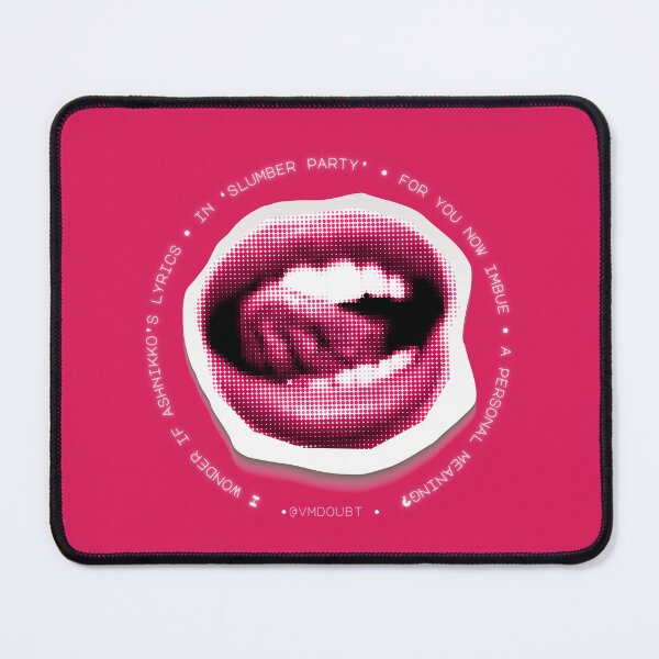 Item preview, "I wonder if Ashnikko's Lyrics in 'Slumber Party' for you now imbue a personal meaning?" quote by @vmdoubt from the poem 'in your sight, in your mind' designed and sold by vmdoubt.