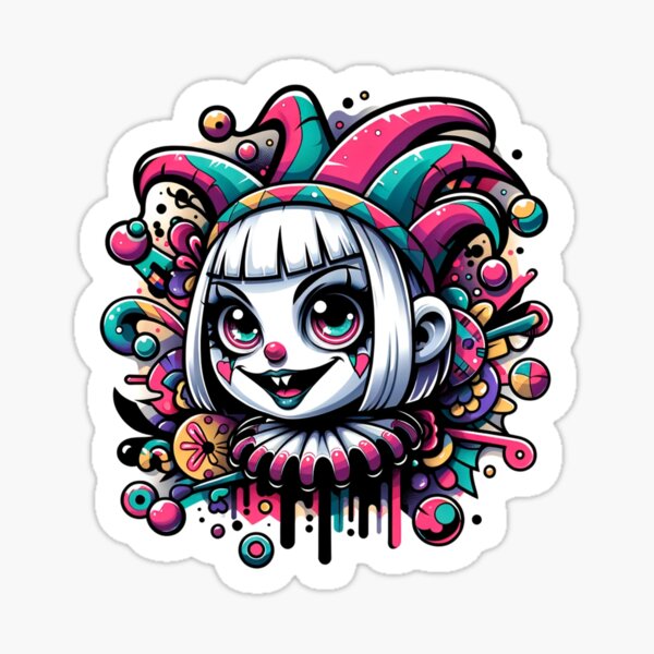 Item preview, Jester Girl Head designed and sold by LUWAKKA.