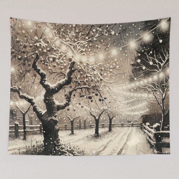 Item preview, Enchanted Snowy Evening at the Park designed and sold by PictorialWhimsy.