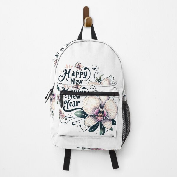 Item preview, Whimsical Orchid with Happy New Year Message designed and sold by KNAA.