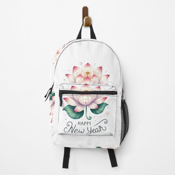 Item preview, Whimsical Lotus with Happy New Year Message designed and sold by KNAA.