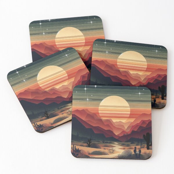 Item preview, Rolling Desert at Sunset - Path through The Valley designed and sold by HausKatz.