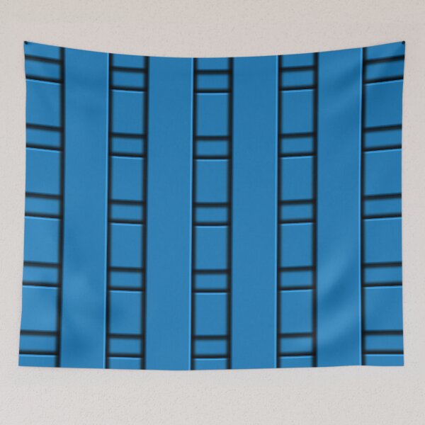 Item preview, 3D Blue Geometric Abstract Pattern designed and sold by mamahellfire31.