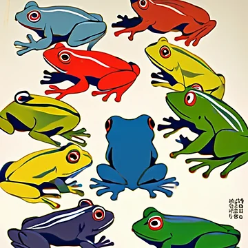 Artwork thumbnail, Abstract Ribbit by Molly62