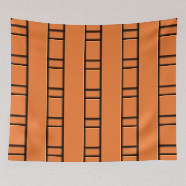 Item preview, 3D Orange Geometric Abstract Pattern designed and sold by mamahellfire31.