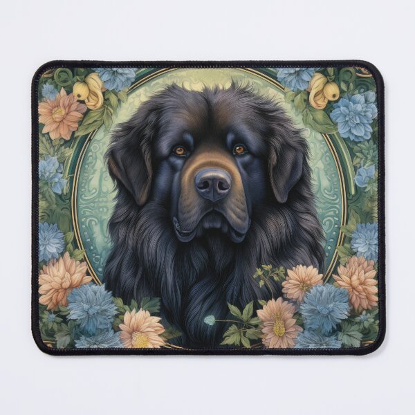 Item preview, Do Khyi Tibetan Mastiff Great Dane dog in retro vintage style designed and sold by WallyPink.