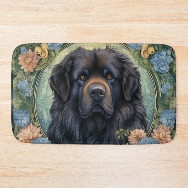 Item preview, Do Khyi Tibetan Mastiff Great Dane dog in retro vintage style designed and sold by WallyPink.