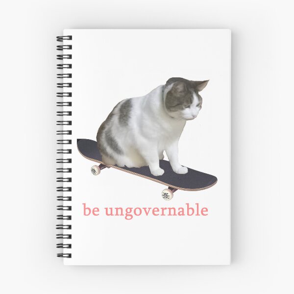Item preview, Be Ungovernable Skateboard Cat designed and sold by JJMonty-Art.