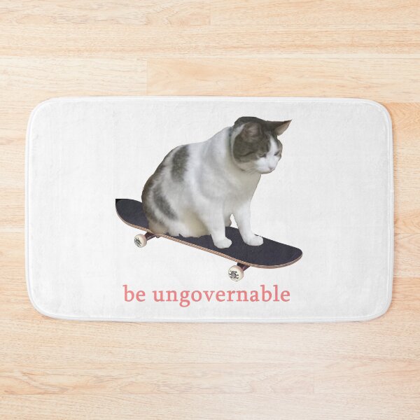 Item preview, Be Ungovernable Skateboard Cat designed and sold by JJMonty-Art.