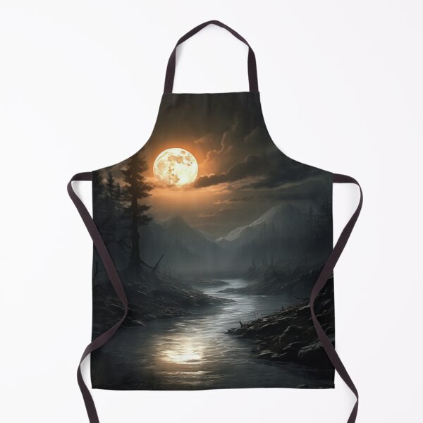 Item preview, Dark Fantasy Landscape - Orange Moon designed and sold by Fantasy Masterpiece.