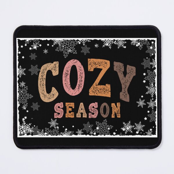 Item preview, COZY SEASON, Window with snowflakes, coffee, cocoa colors designed and sold by Cerulean-Shop.