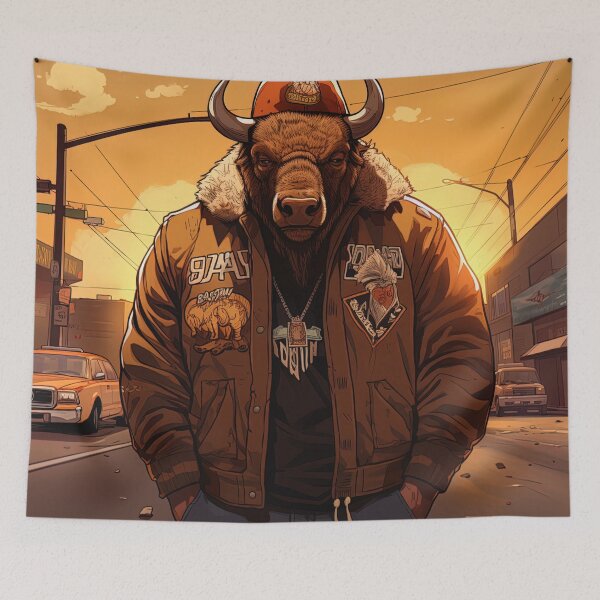 Item preview, Bison | Hip Hop style designed and sold by ComicsFactory.