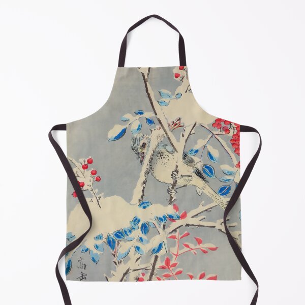 Item preview, Brown-eared Bulbul and Holly in the Snow designed and sold by HistorySimple.