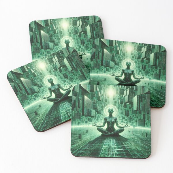Item preview, Matrix Awakening Meditation - Elevate Your Space with Cosmic Tranquility designed and sold by Mystikos Art.
