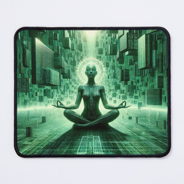 Item preview, Matrix Awakening Meditation - Elevate Your Space with Cosmic Tranquility designed and sold by Mystikos Art.