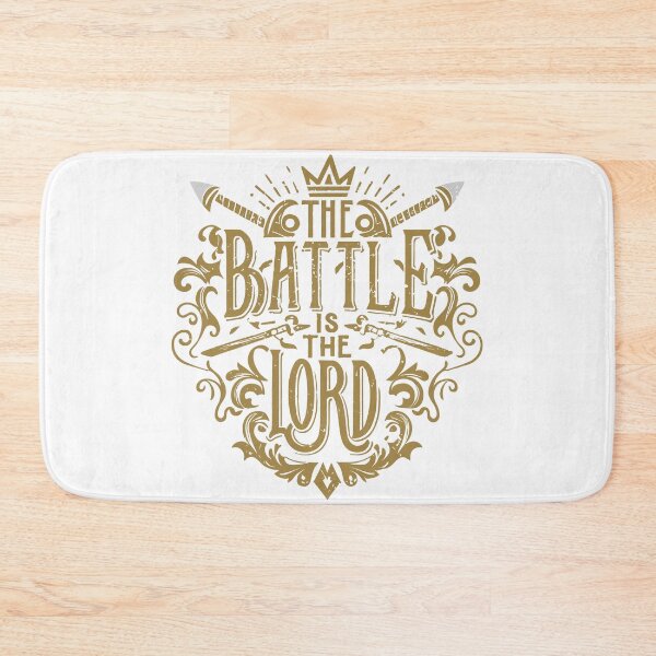 Item preview, Christian Art Design: The Battle is the Lord - Rugged Sword Motif designed and sold by HahaHandlesHub.