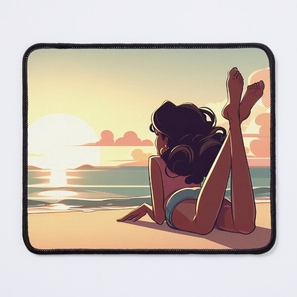 Item preview, Ebony Girl - Time off at the Beach - 02 designed and sold by MyEbonyYou.