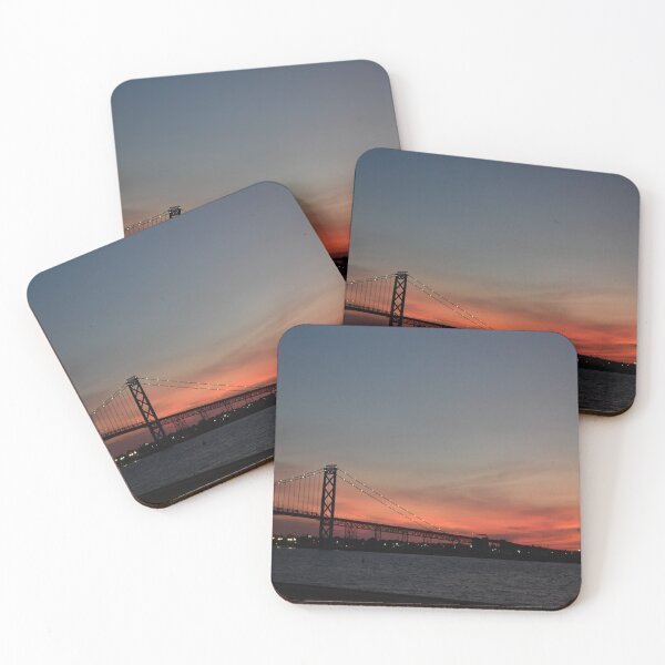 Item preview, sunset bridge skyline designed and sold by ItemCrafter.
