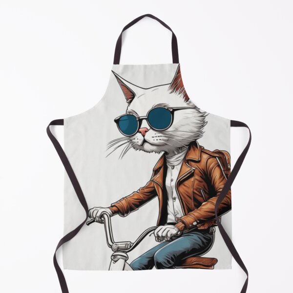 Item preview, Cool Cyclist Cat Artwork designed and sold by Collision19.