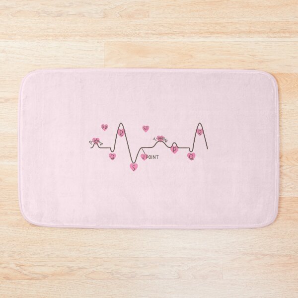 Item preview, Hand Drawn Electrocardiogram ECG With Pink Hearts designed and sold by SofiaSava01.