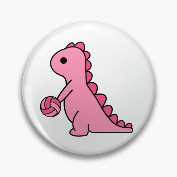 Item preview, duotone pink volleyball dinosaur designed and sold by jessicaleah15.